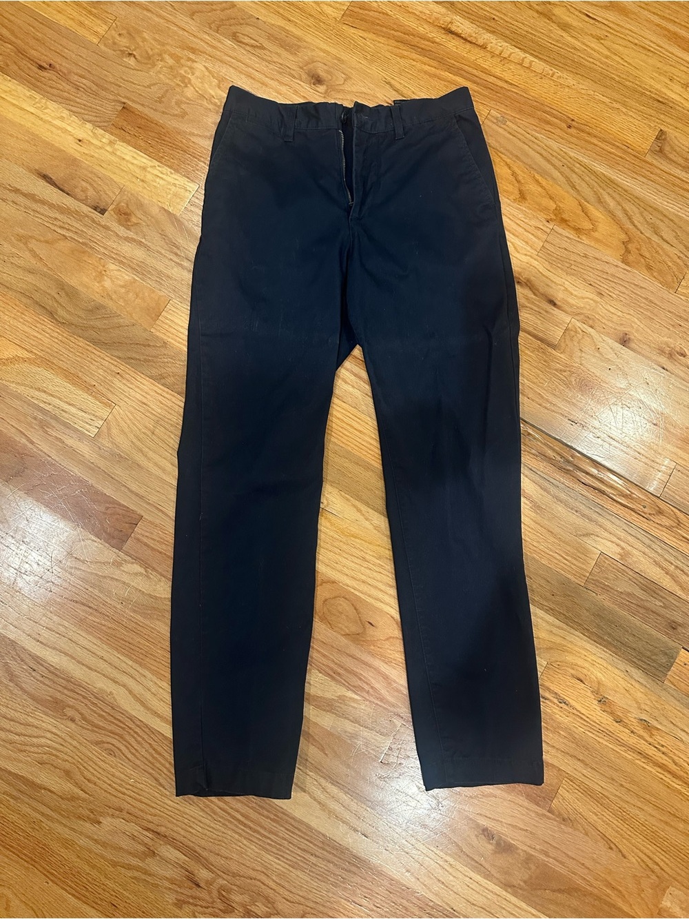 H & M Men's Navy Blue Slim Stretch Pants - Classic Everyday Trousers